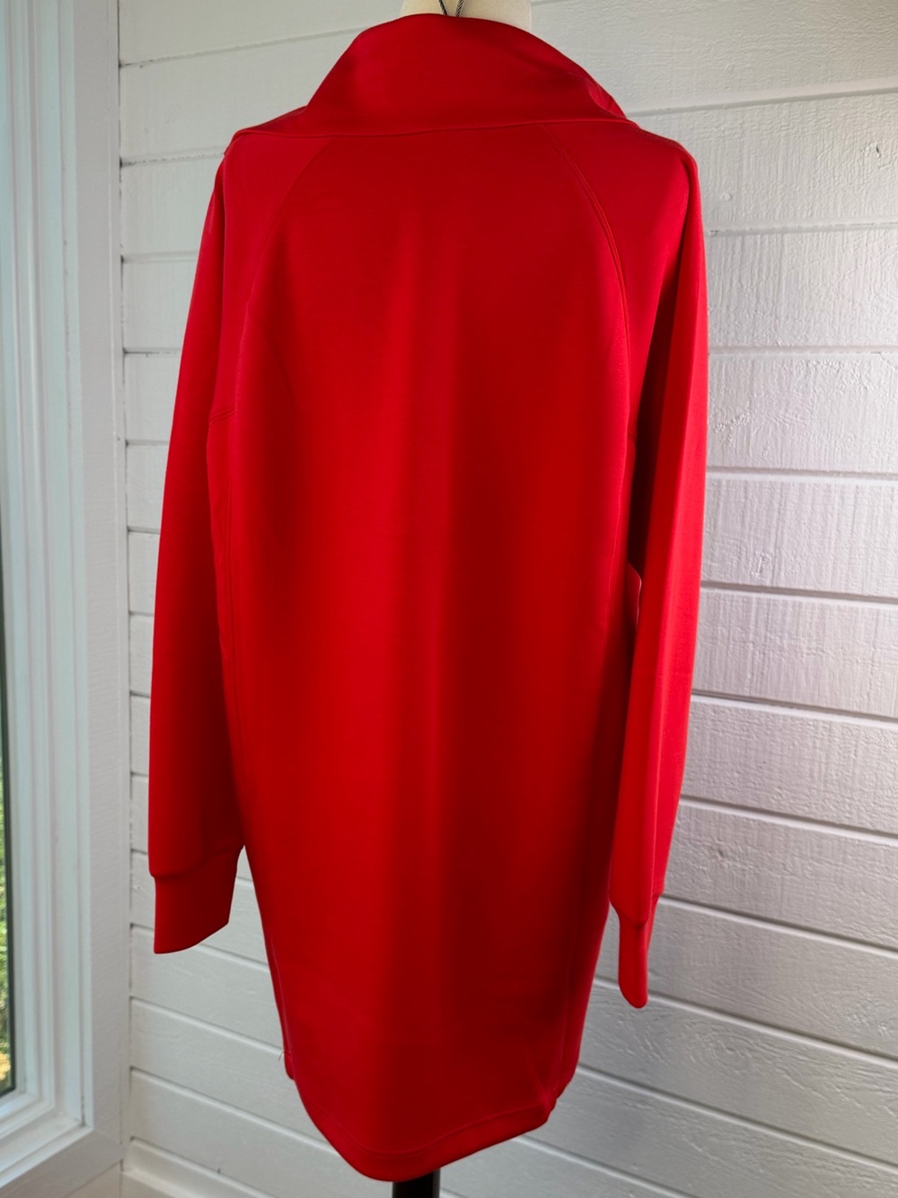 SPANX AirEssentials Half Zip Dress Large Red NWT long sleeve - Picture 13 of 16
